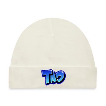 Graffiti TAO druckbar - Baby Premium Organic Mütze - Naturweiß - Vorne