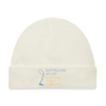 Stop Pulling My Leg Amputee - Baby Premium Organic Mütze - Naturweiß - Vorne