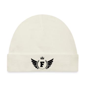 wappen F - Baby Premium Organic Mütze - Naturweiß - Vorne