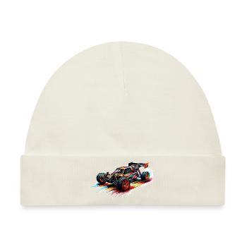 RC-Buggy - Farbsplash - Baby Premium Organic Mütze - Naturweiß - Vorne