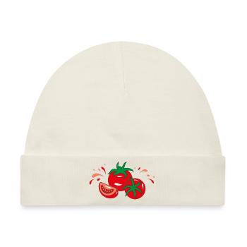 Saftige Tomaten - Baby Premium Organic Mütze - Naturweiß - Vorne