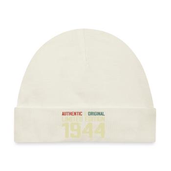 1944 Geburtstagsgeschenk 1944 Jahrgang 1944 Retro - Baby Premium Organic Mütze - Naturweiß - Vorne