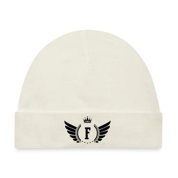 wappen f - Baby Premium Organic Mütze - Naturweiß - Vorne