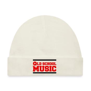 Old School Music - Baby Premium Organic Mütze - Naturweiß - Vorne