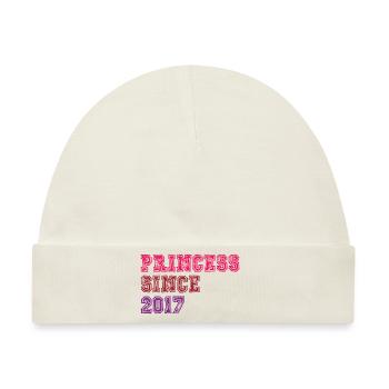 2017 Geburtstag Prinzessin - Baby Premium Organic Mütze - Naturweiß - Vorne