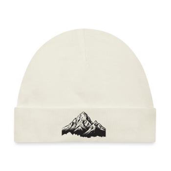 Mountains Grafik - Baby Premium Organic Mütze - Naturweiß - Vorne