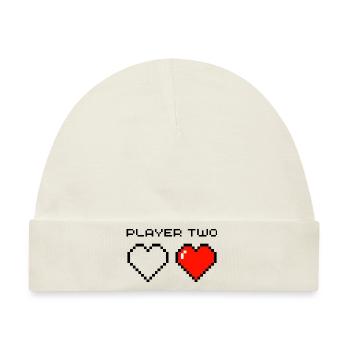 Player Two - Baby Premium Organic Mütze - Naturweiß - Vorne