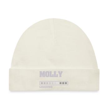 Geschenk für Molly - Baby Premium Organic Mütze - Naturweiß - Vorne