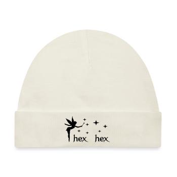 hex hex elfe - Baby Premium Organic Mütze - Naturweiß - Vorne