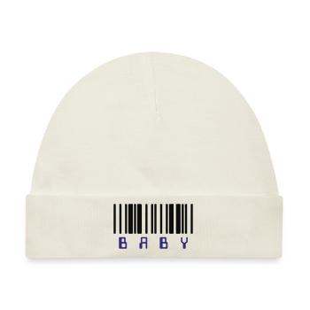 Baby Strichcode - Baby Premium Organic Mütze - Naturweiß - Vorne