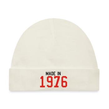 1976 - Baby Premium Organic Mütze - Naturweiß - Vorne