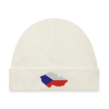 Czech Republic Shape - Baby Premium Organic Mütze - Naturweiß - Vorne