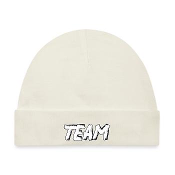 Team, #team - Baby Premium Organic Mütze - Naturweiß - Vorne