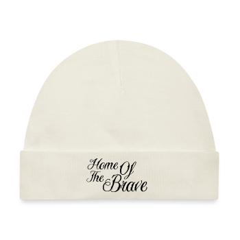Home of the brave - Baby Premium Organic Mütze - Naturweiß - Vorne