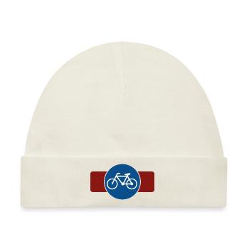 Fahrrad - Baby Premium Organic Mütze - Naturweiß - Vorne