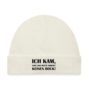 direkt keinen bock - Baby Premium Organic Mütze - Naturweiß - Vorne