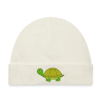 Schildkröte - Baby Premium Organic Mütze - Naturweiß - Vorne