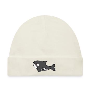 Inka, der Orca - Baby Premium Organic Mütze - Naturweiß - Vorne