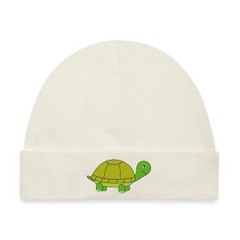 Schildkröte Schildkröten - Baby Premium Organic Mütze - Naturweiß - Vorne