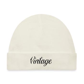 Vintage - Baby Premium Organic Mütze - Naturweiß - Vorne