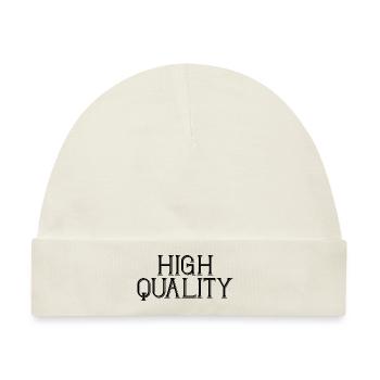 High Quality - Baby Premium Organic Mütze - Naturweiß - Vorne