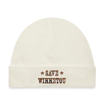 Save Winnetou Indianer Wilder Westen Geschenk - Baby Premium Organic Mütze - Naturweiß - Vorne