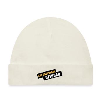 4x4 Adventure Offroad - Baby Premium Organic Mütze - Naturweiß - Vorne