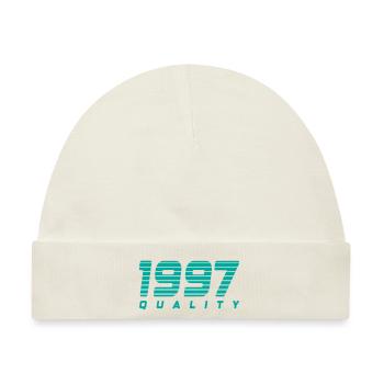 1997 quality | Farbe änderbar - Baby Premium Organic Mütze - Naturweiß - Vorne