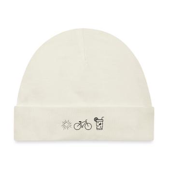 Sun Bike Limonade - Baby Premium Organic Mütze - Naturweiß - Vorne