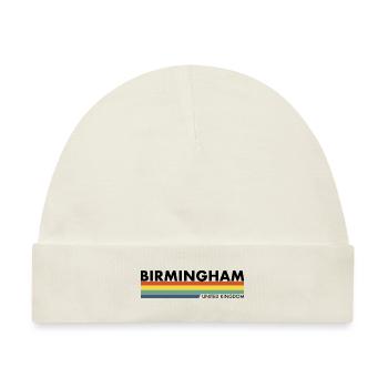 Birmingham UK Britisch Brite - Baby Premium Organic Mütze - Naturweiß - Vorne