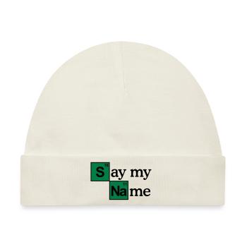Say my name - Baby Premium Organic Mütze - Naturweiß - Vorne