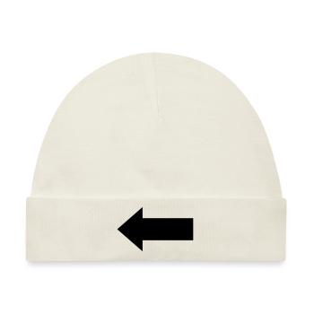 Pfeil - Baby Premium Organic Mütze - Naturweiß - Vorne