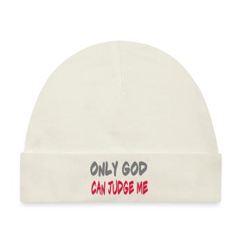 only GOD - Baby Premium Organic Mütze - Naturweiß - Vorne