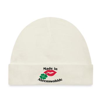 Made in Ahrenswohlde - Baby Premium Organic Mütze - Naturweiß - Vorne