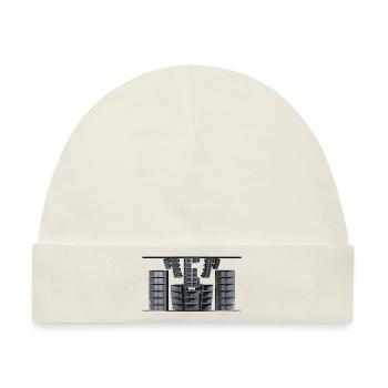 sound system - Baby Premium Organic Mütze - Naturweiß - Vorne