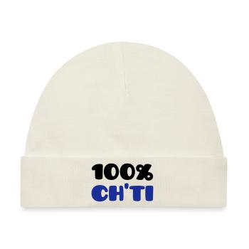 Ch'ti 100% (V) - Baby Premium Organic Mütze - Naturweiß - Vorne