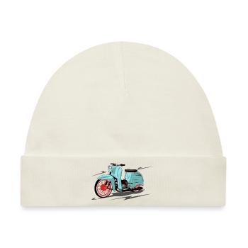 Simson Schwalbe mint, peppermint - Baby Premium Organic Mütze - Naturweiß - Vorne