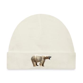 polar bear eisbaer nordpol north pole alaska11 - Baby Premium Organic Mütze - Naturweiß - Vorne