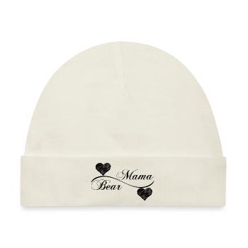 Mama Bear - Baby Premium Organic Mütze - Naturweiß - Vorne