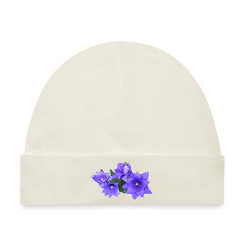 flowers lilies tulips orchids sunflower dahlia ger - Baby Premium Organic Mütze - Naturweiß - Vorne