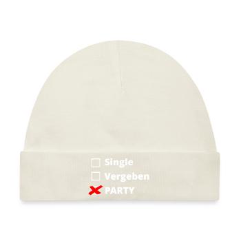 Party - Baby Premium Organic Mütze - Naturweiß - Vorne