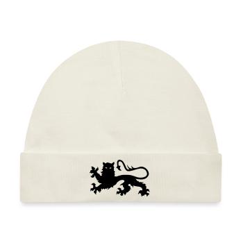 Lion Norman leon Leopard Löwe leão leone - Baby Premium Organic Mütze - Naturweiß - Vorne