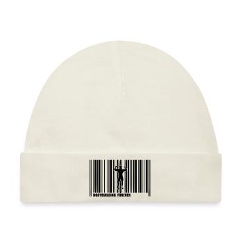 Barcode-Bodybuilding - Baby Premium Organic Mütze - Naturweiß - Vorne