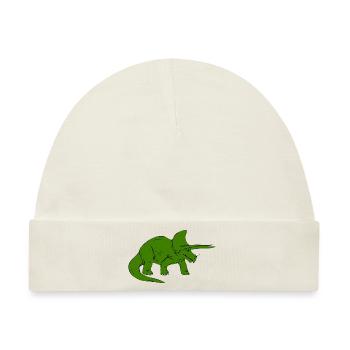 Dinosaurier Shirt für Kinder und Jugendliche - Baby Premium Organic Mütze - Naturweiß - Vorne