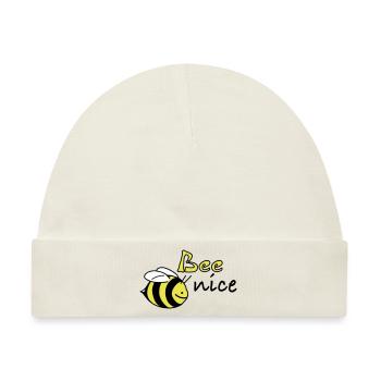 bee nice - Baby Premium Organic Mütze - Naturweiß - Vorne