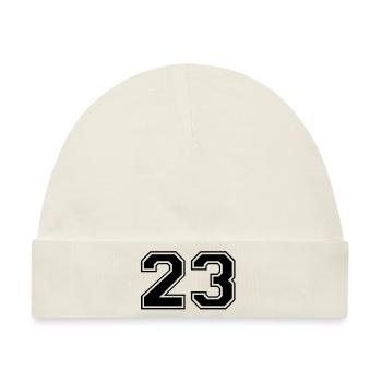 23 - Baby Premium Organic Mütze - Naturweiß - Vorne