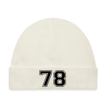 78 - Baby Premium Organic Mütze - Naturweiß - Vorne