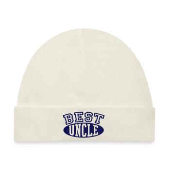 BEST UNCLE - Baby Premium Organic Mütze - Naturweiß - Vorne