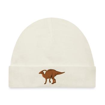 Parasaurus Pflanzenfresser Dinosaurier Dino Urzeit - Baby Premium Organic Mütze - Naturweiß - Vorne