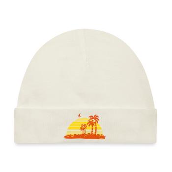 sunset island - Baby Premium Organic Mütze - Naturweiß - Vorne